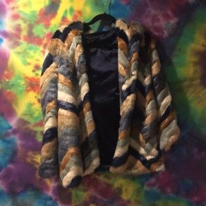Faux fur jacket
